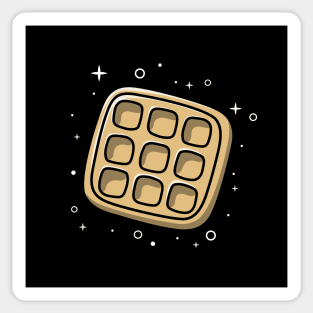 waffle cartoon Sticker